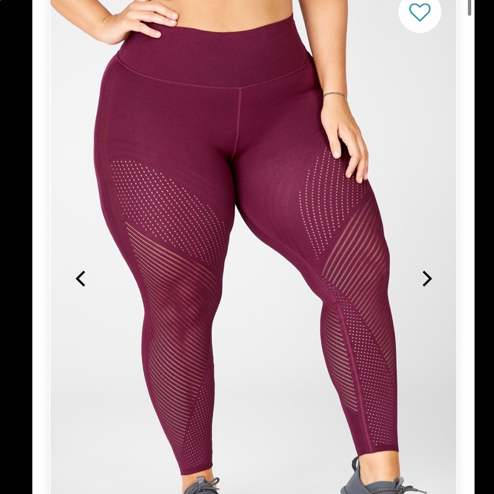 FABLETICS SculptKnit Leggings 3x - Port Wine